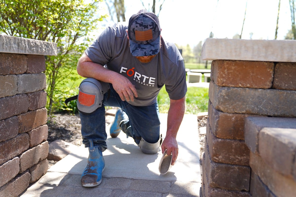 forte surfaces working on an estate restoration project