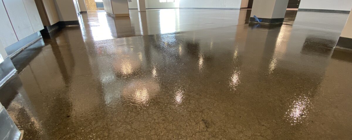 industrial epoxy flooring by forte surfaces high gloss finish