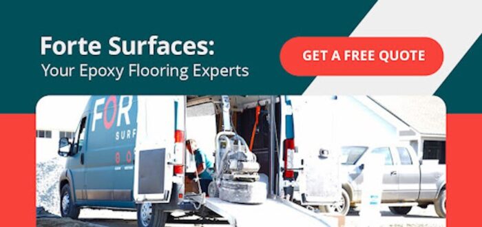 a forte surfaces van is parked while unloading equipment