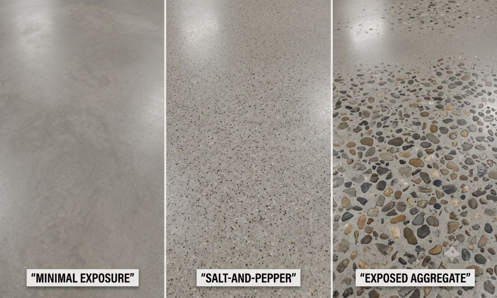 Polished Concrete Finish Levels